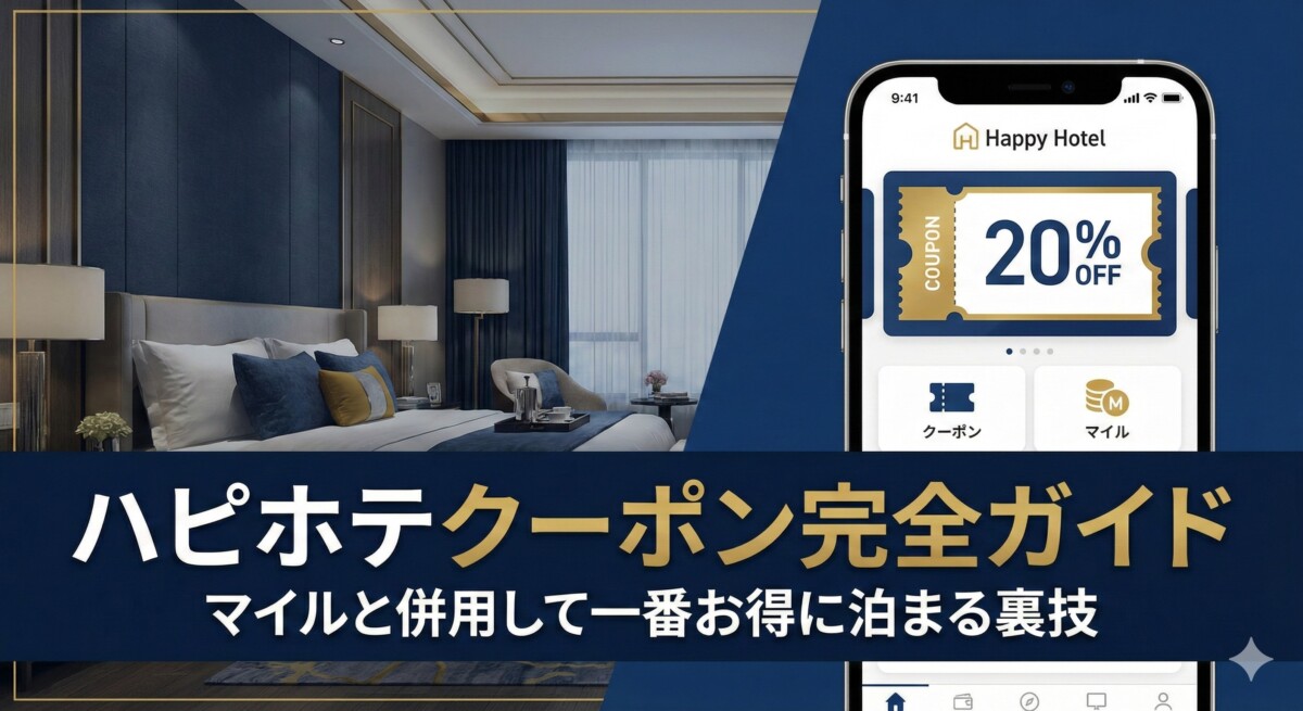 ハピホテ クーポン