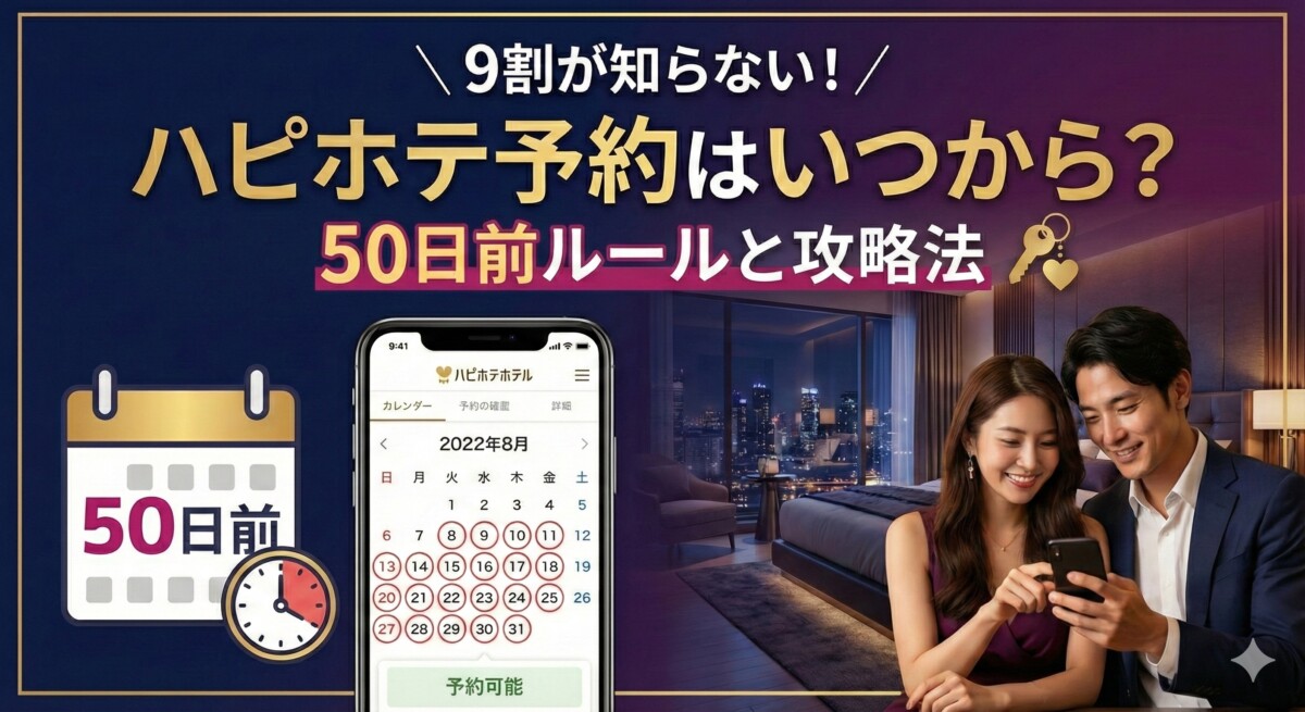 ハピホテ 予約 いつから